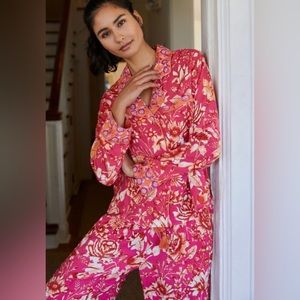 ANTHROPOLOGIE KAIR PAJAMA SET. WIDE LEG PANTS SIZE 1X PLUS
